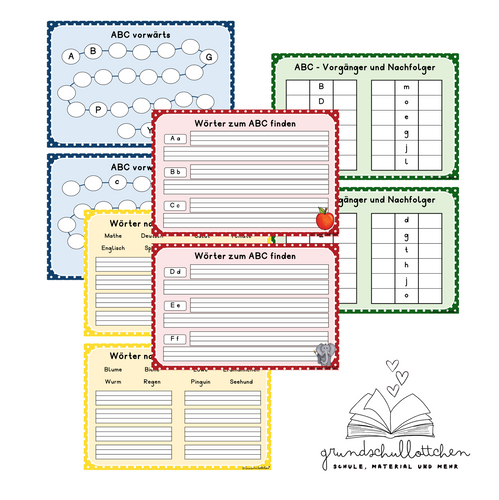 ABC - Deutschkartei Klasse 2 | Grundschullottchen