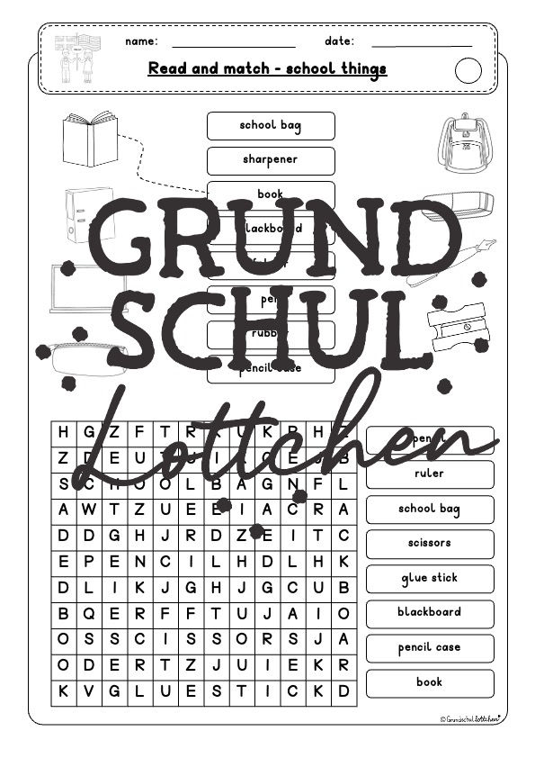 Miniaturbild: At school - Materialpaket