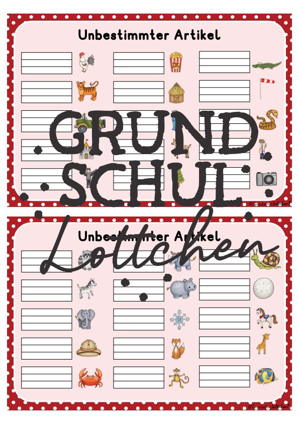 Miniaturbild: Artikel - Deutschkartei Klasse 2
