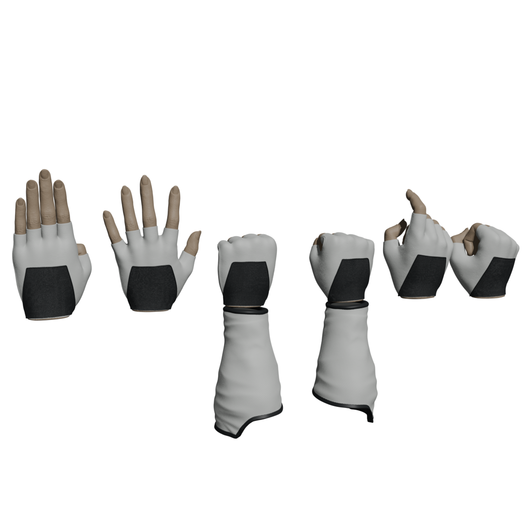 1/12 Scale Female Wrists & Hands [Unpainted]: Invincible (SS-01)