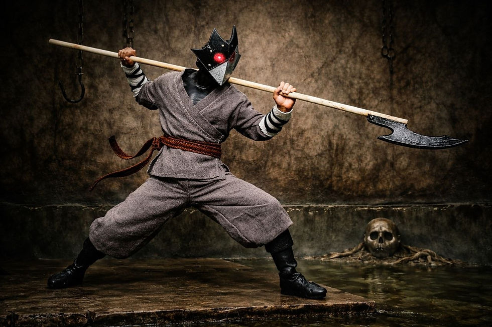 Thumbnail: 1:18 to 1:6 Scale Head [Unpainted]: Masked Guard (Read Description)