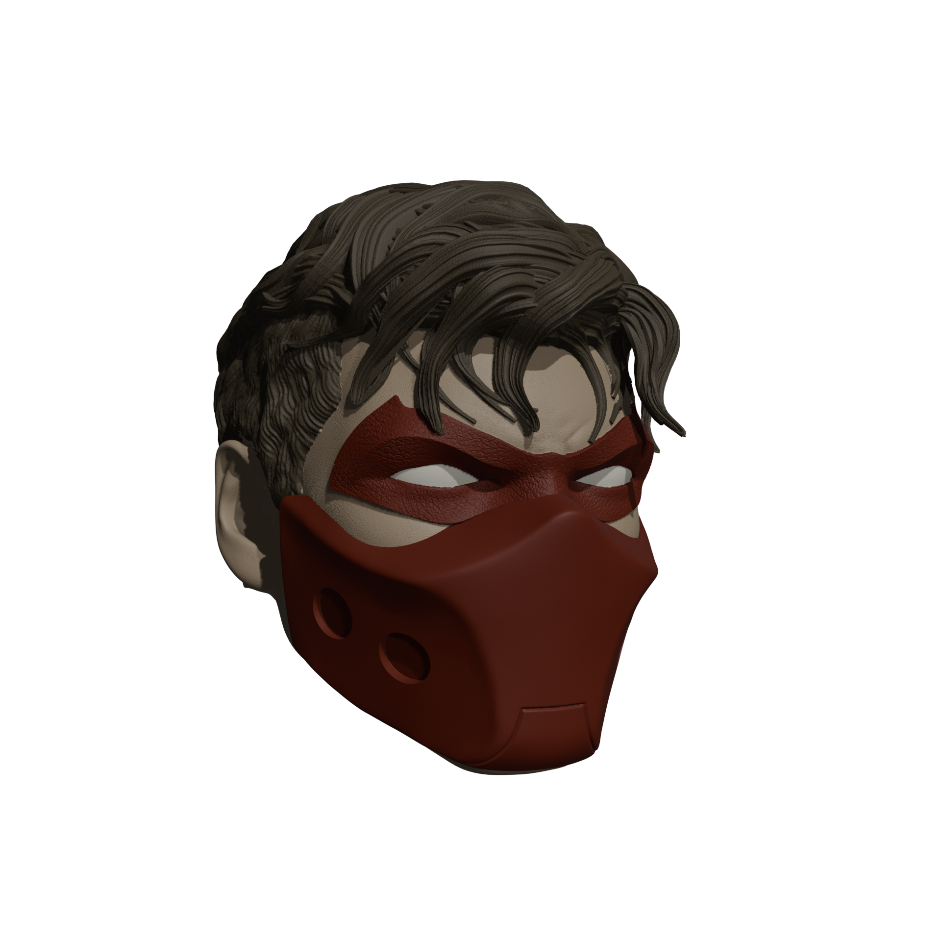 1/10 Scale Head [Unpainted]: Robin (BRN-001B)