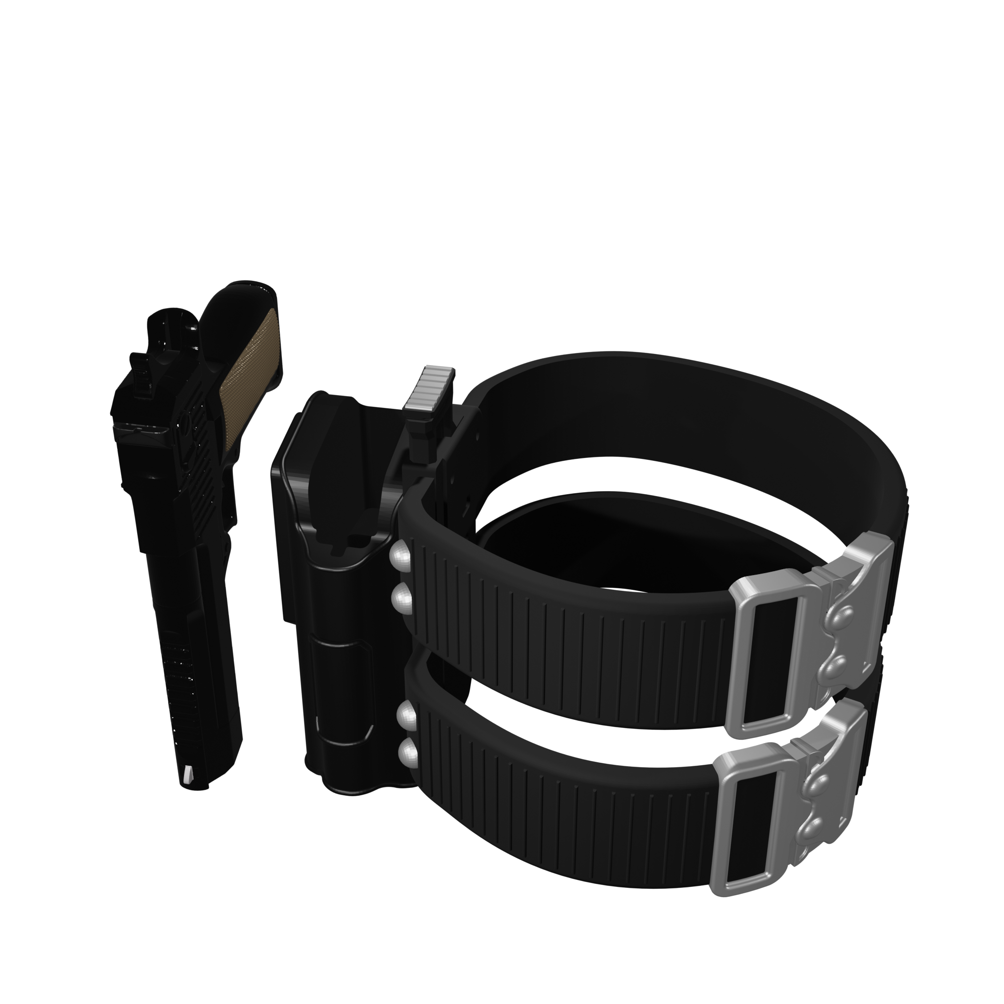 Action Figure Accessory: Desert Eagle Thigh Holster (Blackhawk)