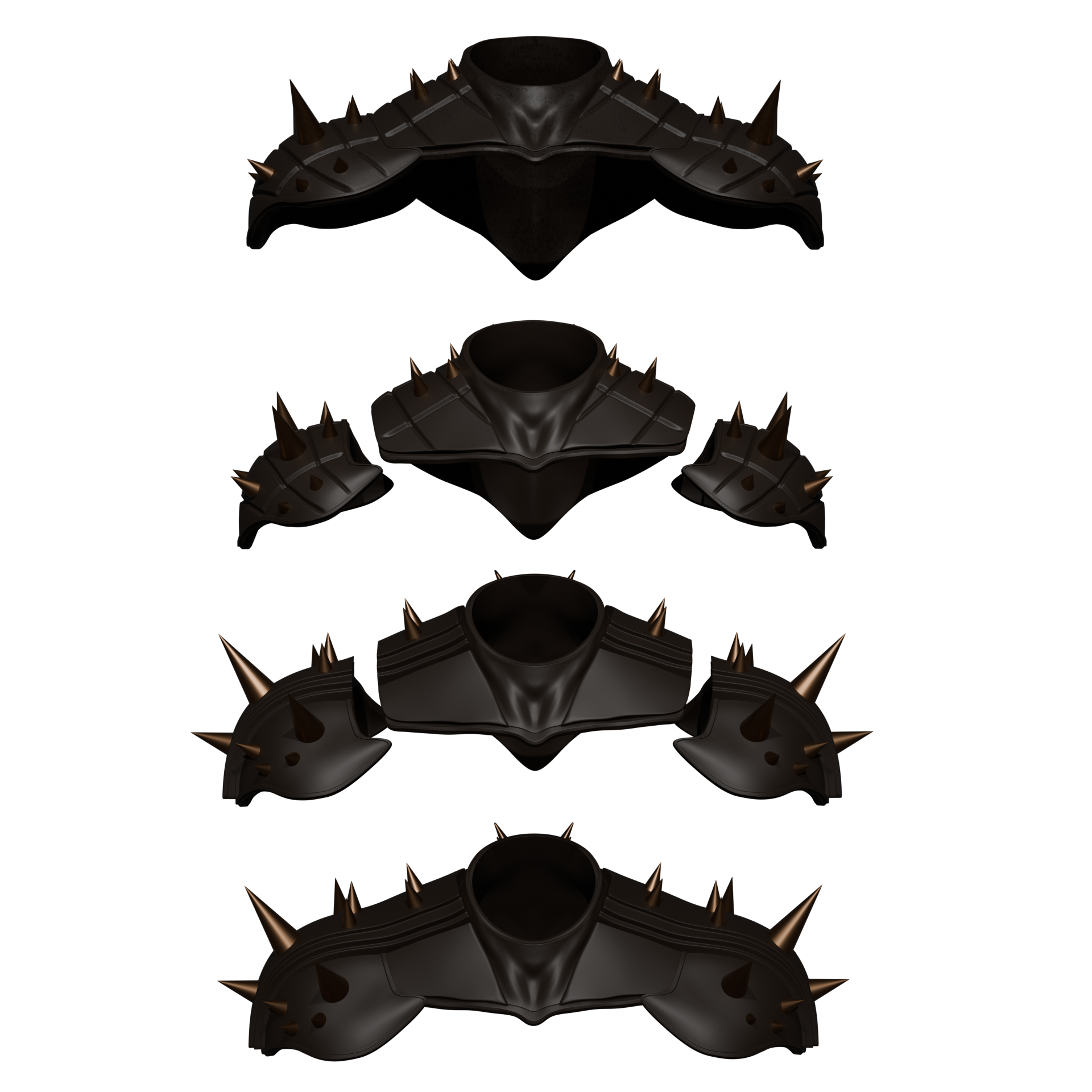 1/6 Scale Collar & Shoulders:  Dark Knight (Absolute)