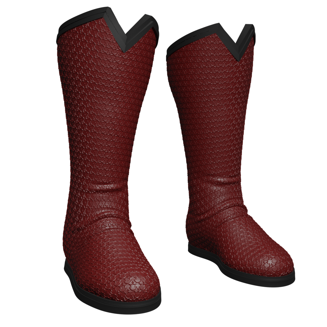 1/6 Scale Action Figure Boots: Super Steel Man (MOS)