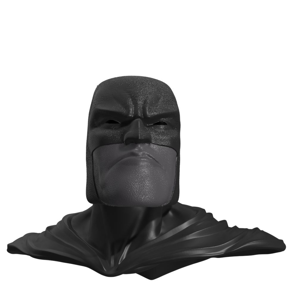 Thumbnail: 1/10 Scale Head [Unpainted]: Dark Knight (DKR)