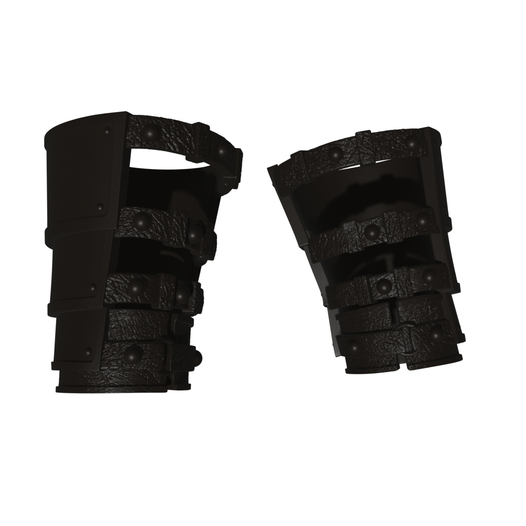 1/12 Scale Action Figure Wrists: Thunder God Leather Plated