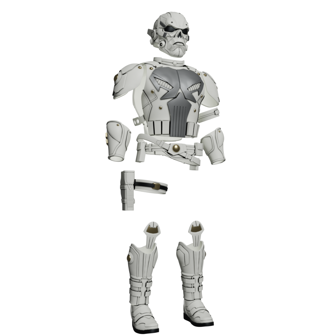 1/12 Scale Action Figure Kit: (2099 Punisher Inspired)