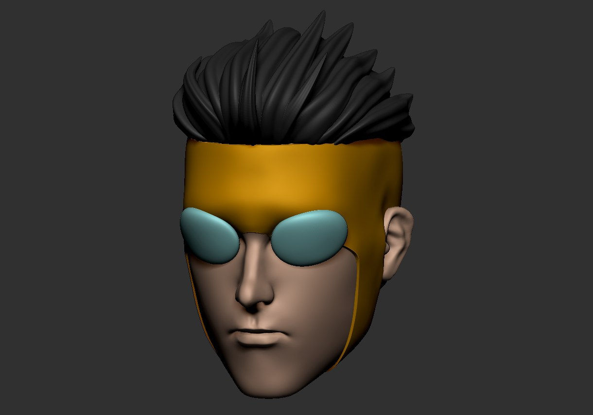 1/12 Scale Head [Unpainted]: Invincible (Comic-Masked)