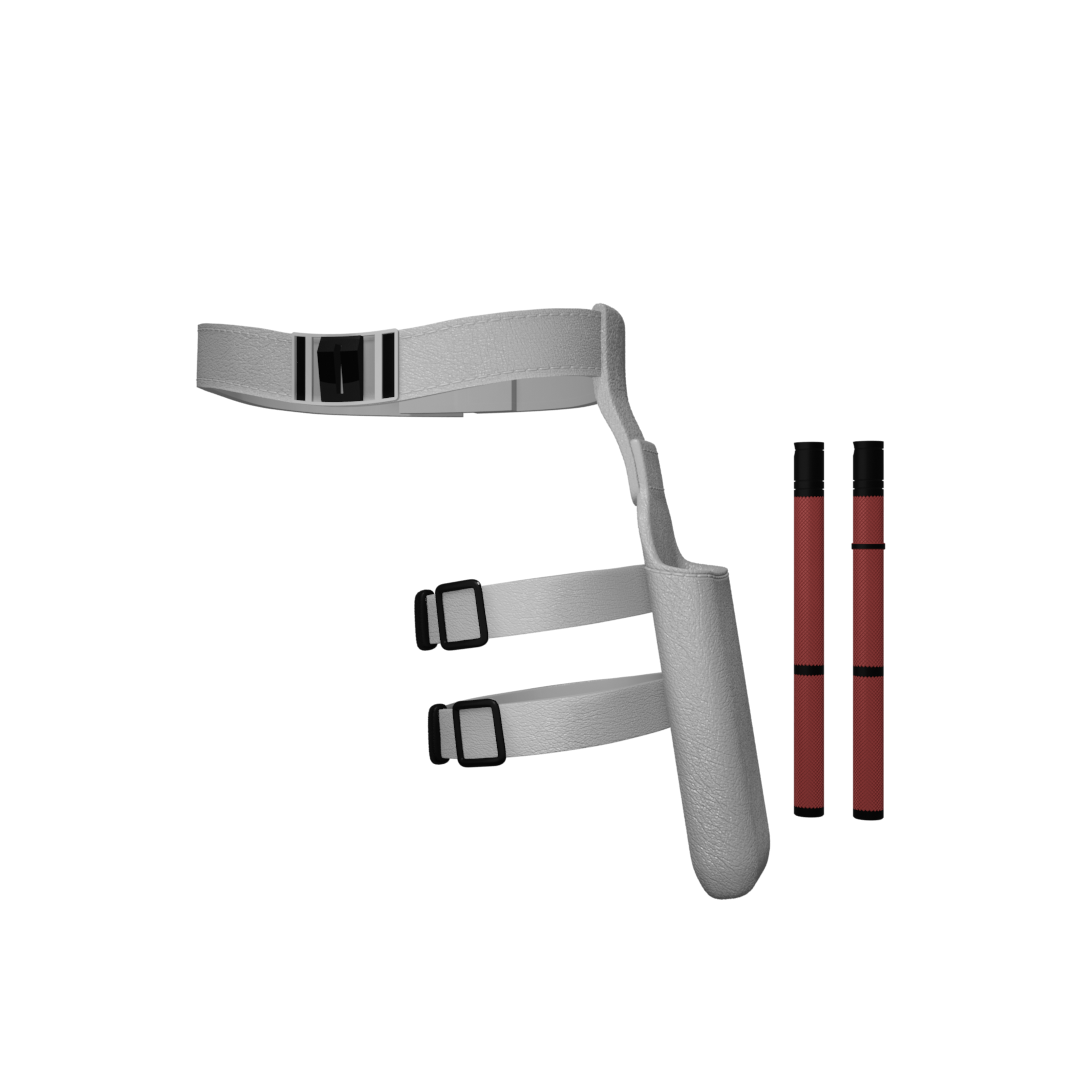 1/10 Scale Action Figure Belt and Holster: Daredevil v2 (Leather)