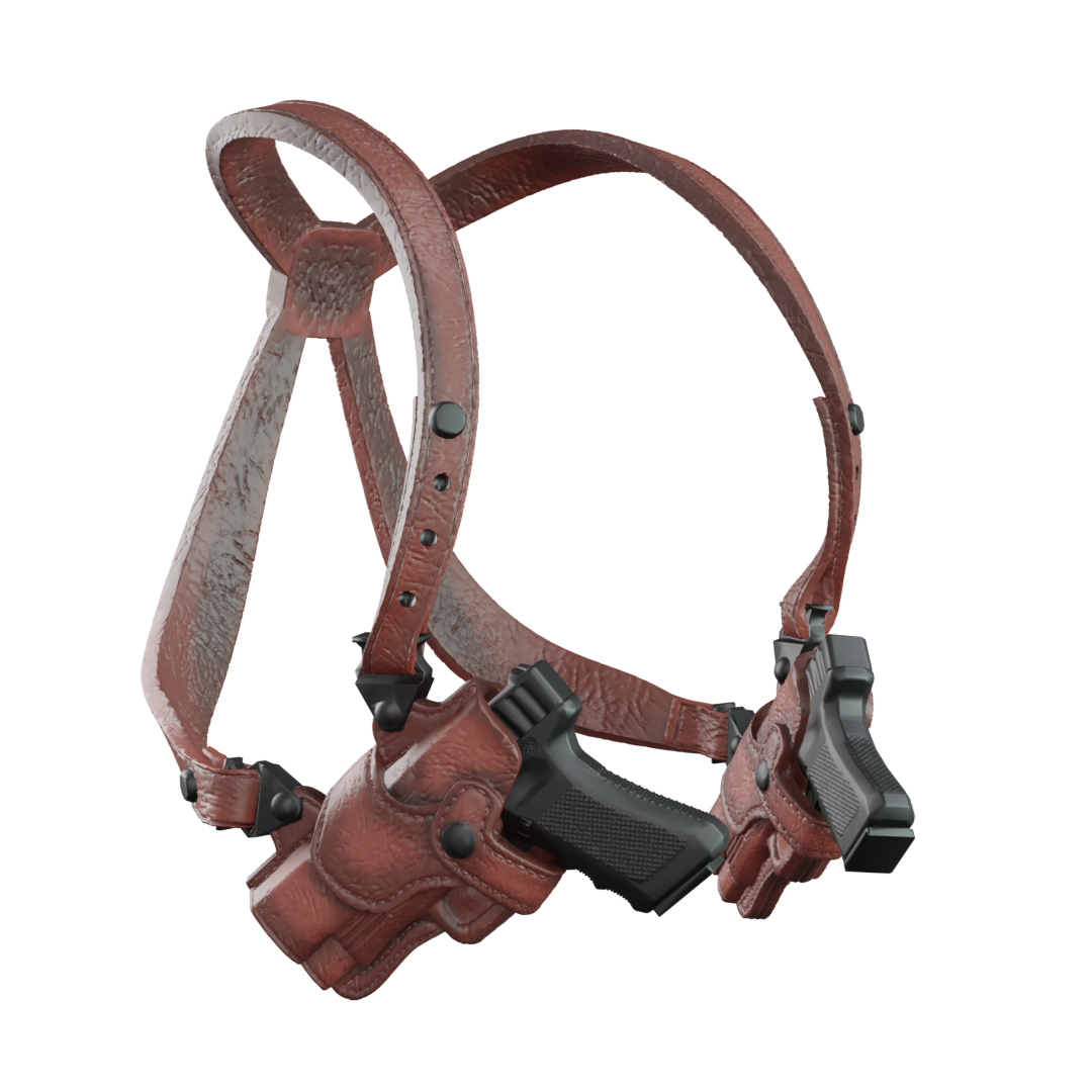 1/6 Scale Action Figure Chest Harness: Glock