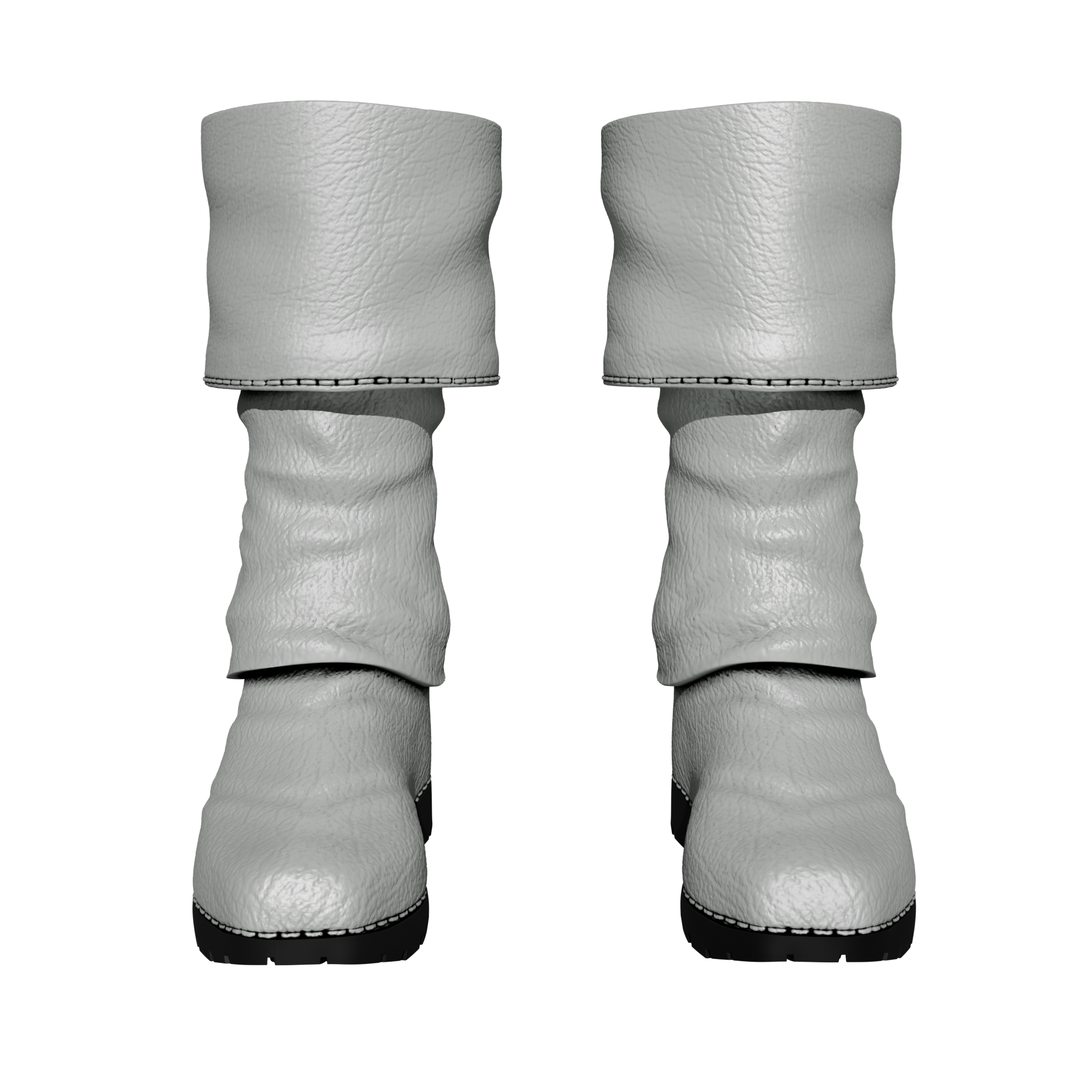 1/6 Scale Action FIgure Boots: Punisher (Leather Style v9c)