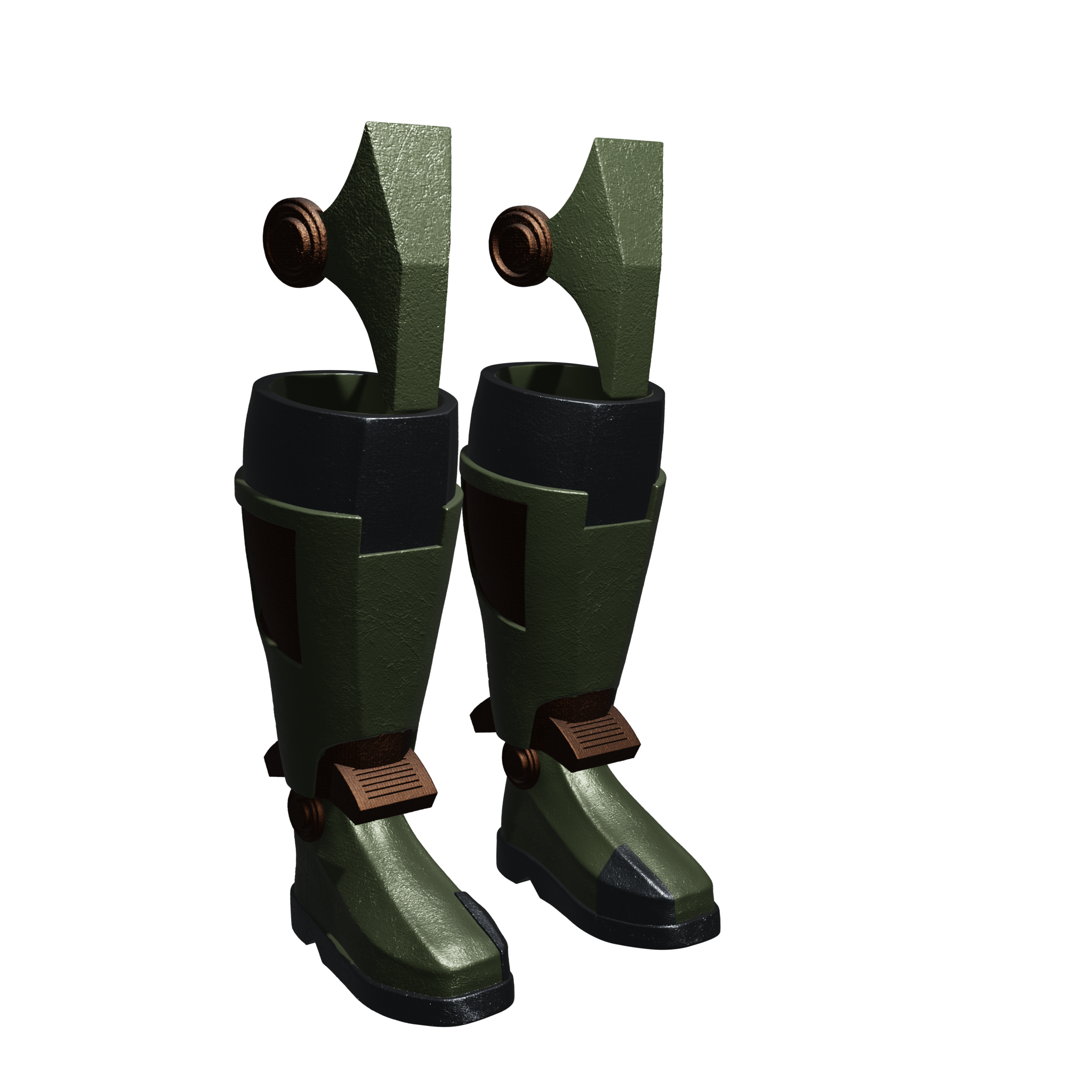 1/6 Scale Action FIgure Boots: Prosthetic (Darth-M)