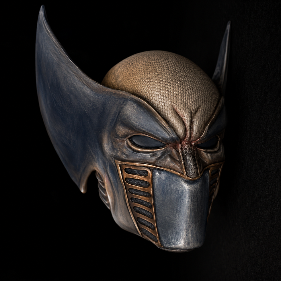 Thumbnail: 1:18 to 1:6 Scale Head [Unpainted]: Wolverine (Dark Mask)