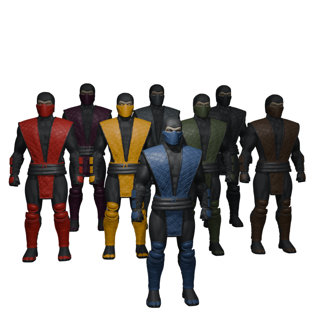 1/10 Scale Deluxe Action Figure Kit: Mortal Kombat Classic