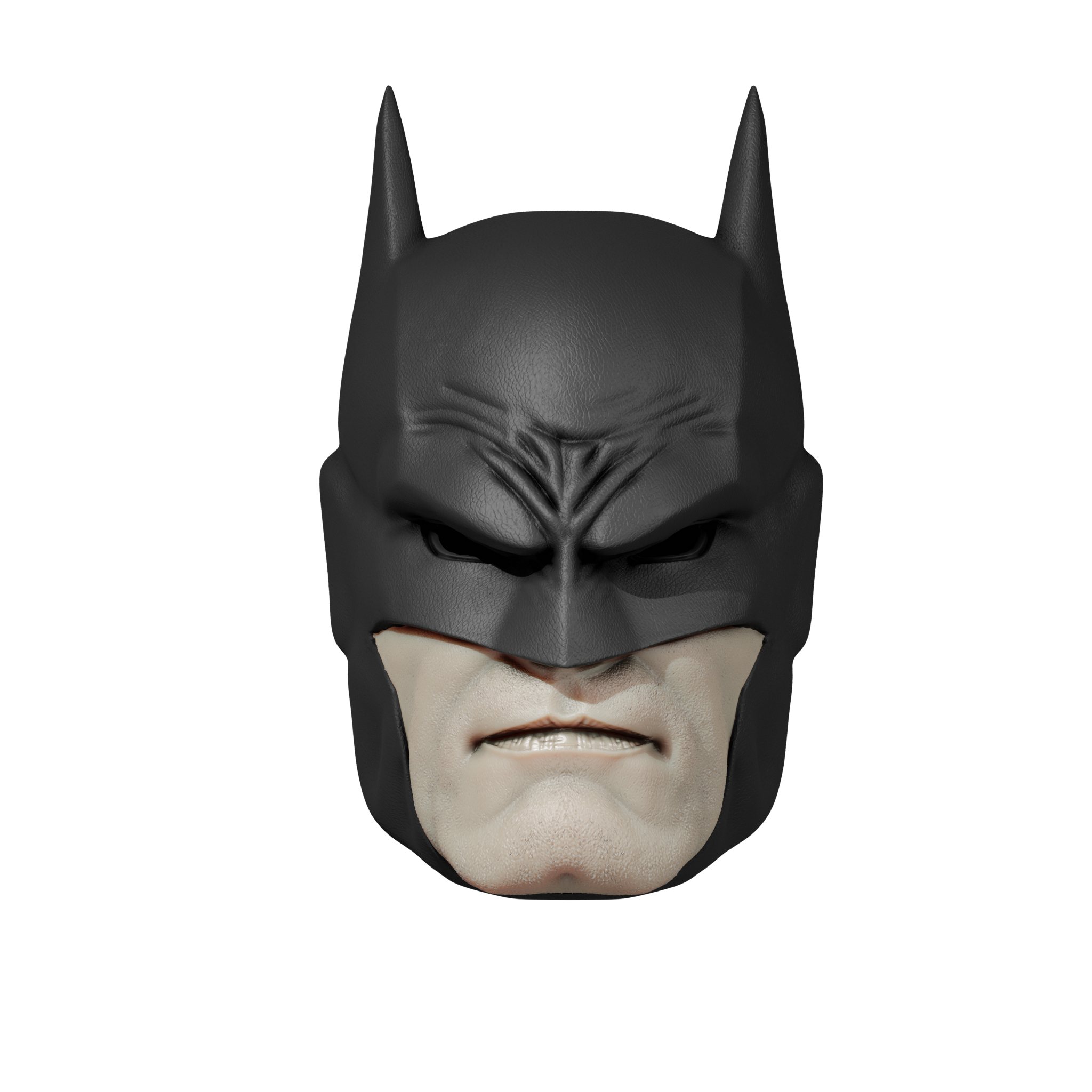 1/12 Scale Head [Unpainted]: Dark Knight (Adv. Suit v2)