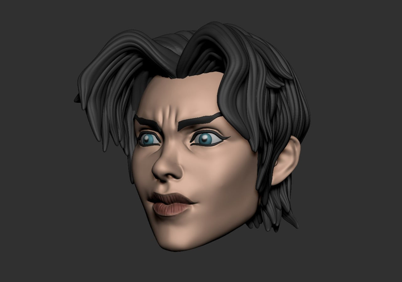 1/12 Scale Head [Unpainted]: Anissa