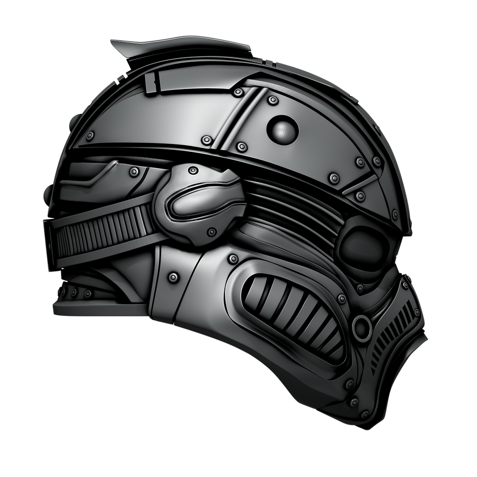 Thumbnail: 1/12 Scale Head [Unpainted]: Onyx Guard (Gears of War)