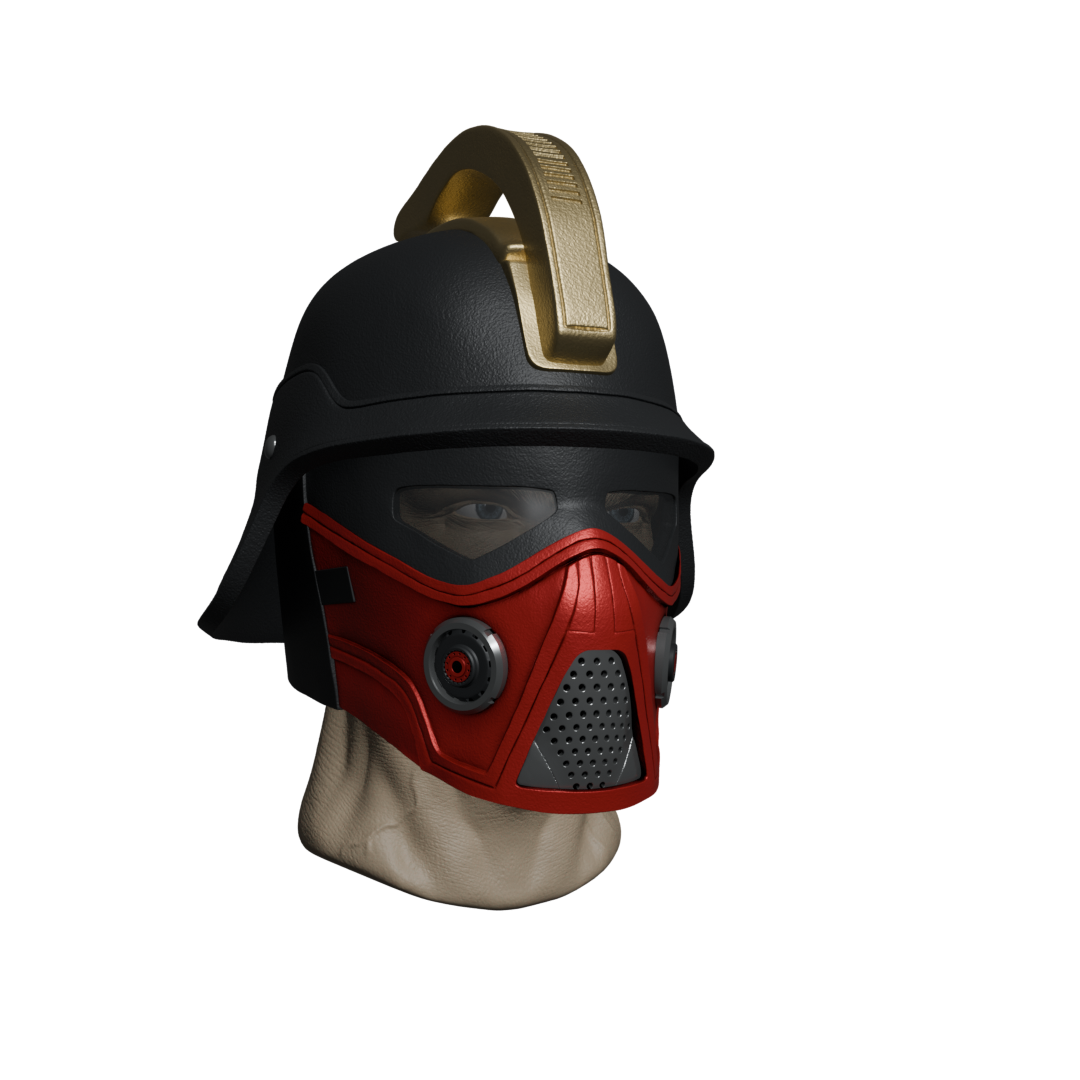 1/12 Scale Head [Unpainted]: Iron Grenadier