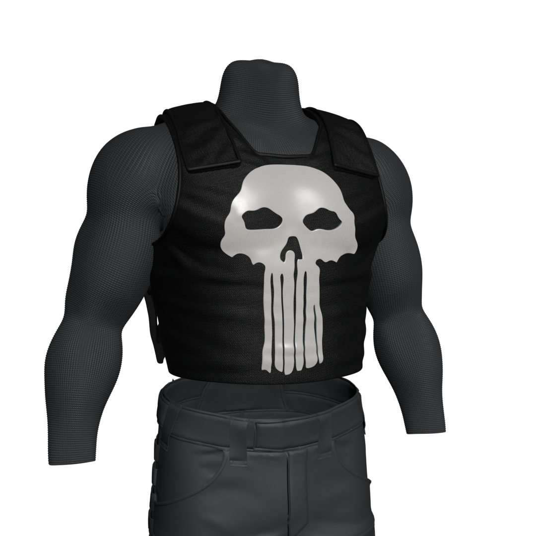 1/10 Scale Action Figure Chest Armor: Punisher (Checchotto)