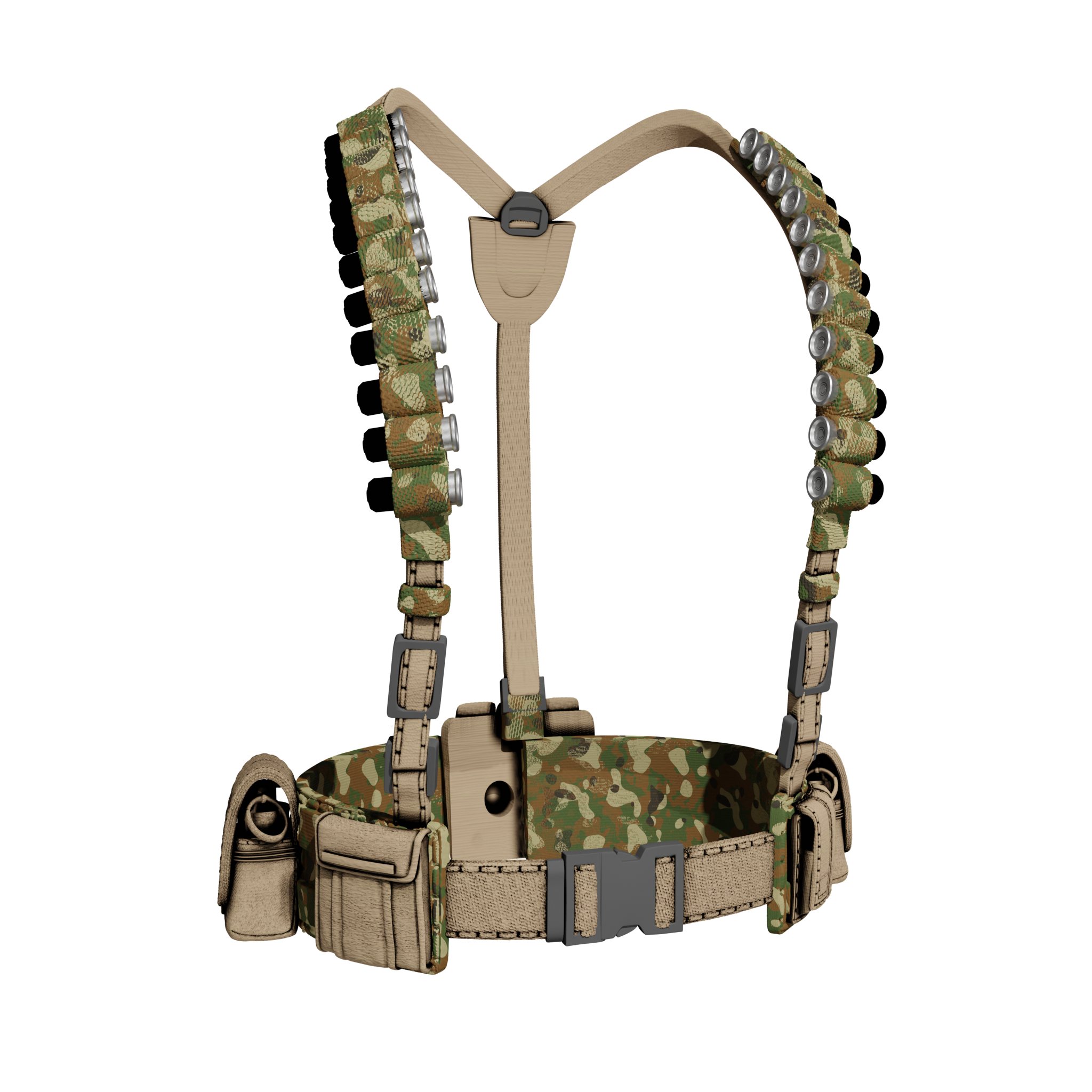 1/6 Scale Action Figure Chest Harness: Flint