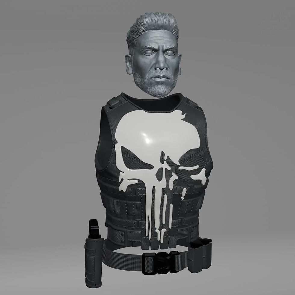 Thumbnail: 1/6 Scale Action Figure Chest Armor Kit: Punisher (Netflix)
