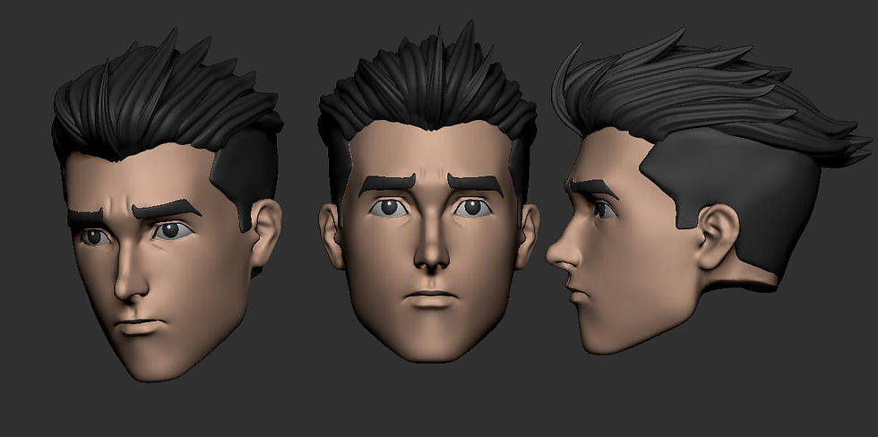 Thumbnail: 1/10 Scale Head [Unpainted]: Invincible (Prime-Mark-Concerned)