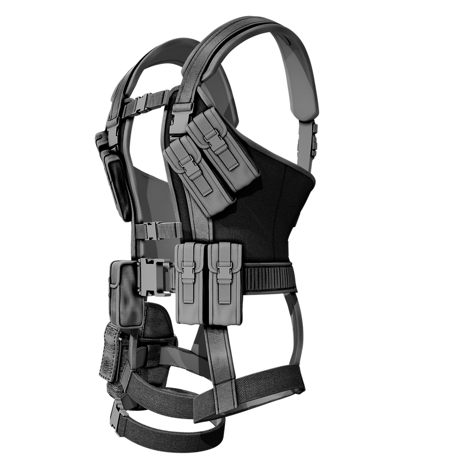Thumbnail: 1/6 Scale Action Figure Chest Harness: Solid Snake