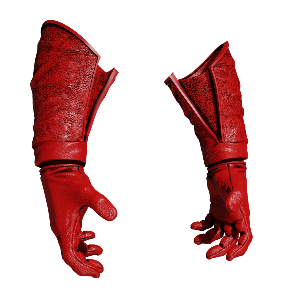 1/6 Scale Action Figure Wrists and Hands: Leather Split (Capt. USA)