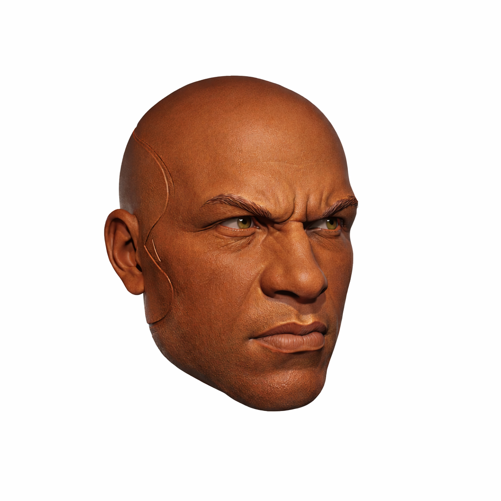 1:18 to 1:6 Scale Head [Unpainted]: Geras (Read Description)