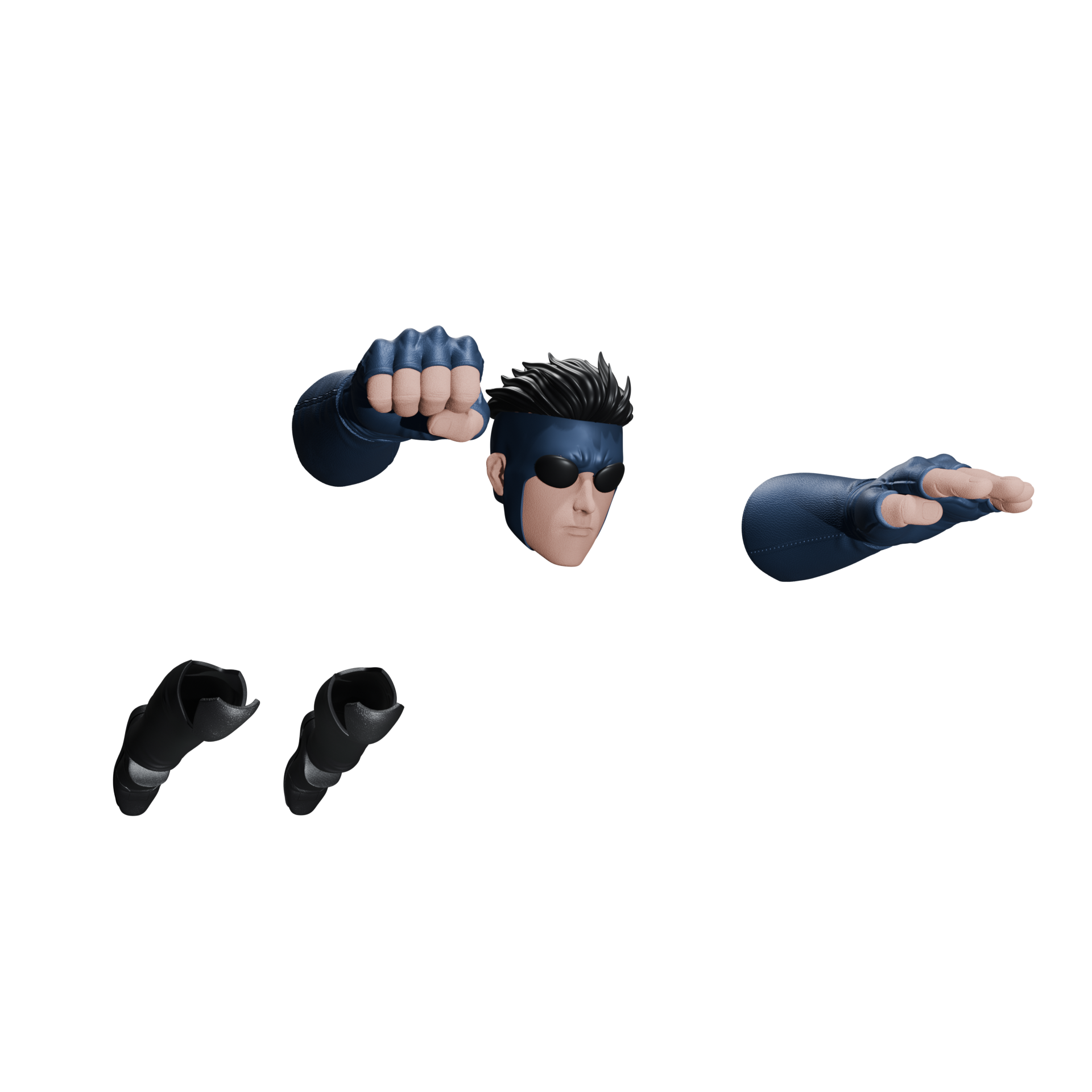 1/12 Scale Action Figure Kit: In Flight (Multiple Colors)