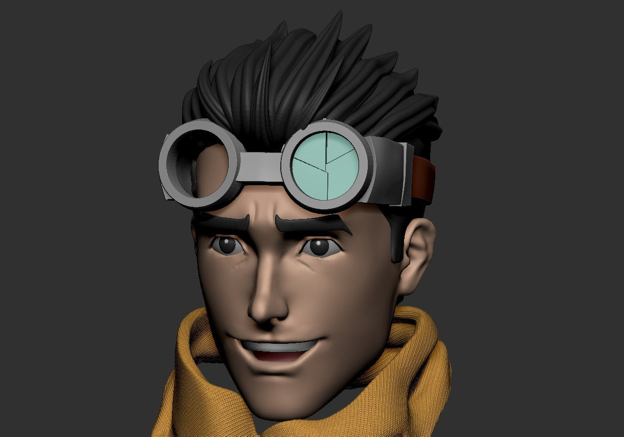 1/10 Scale Head [Unpainted]: Invincible (I got my Powers-Happy)