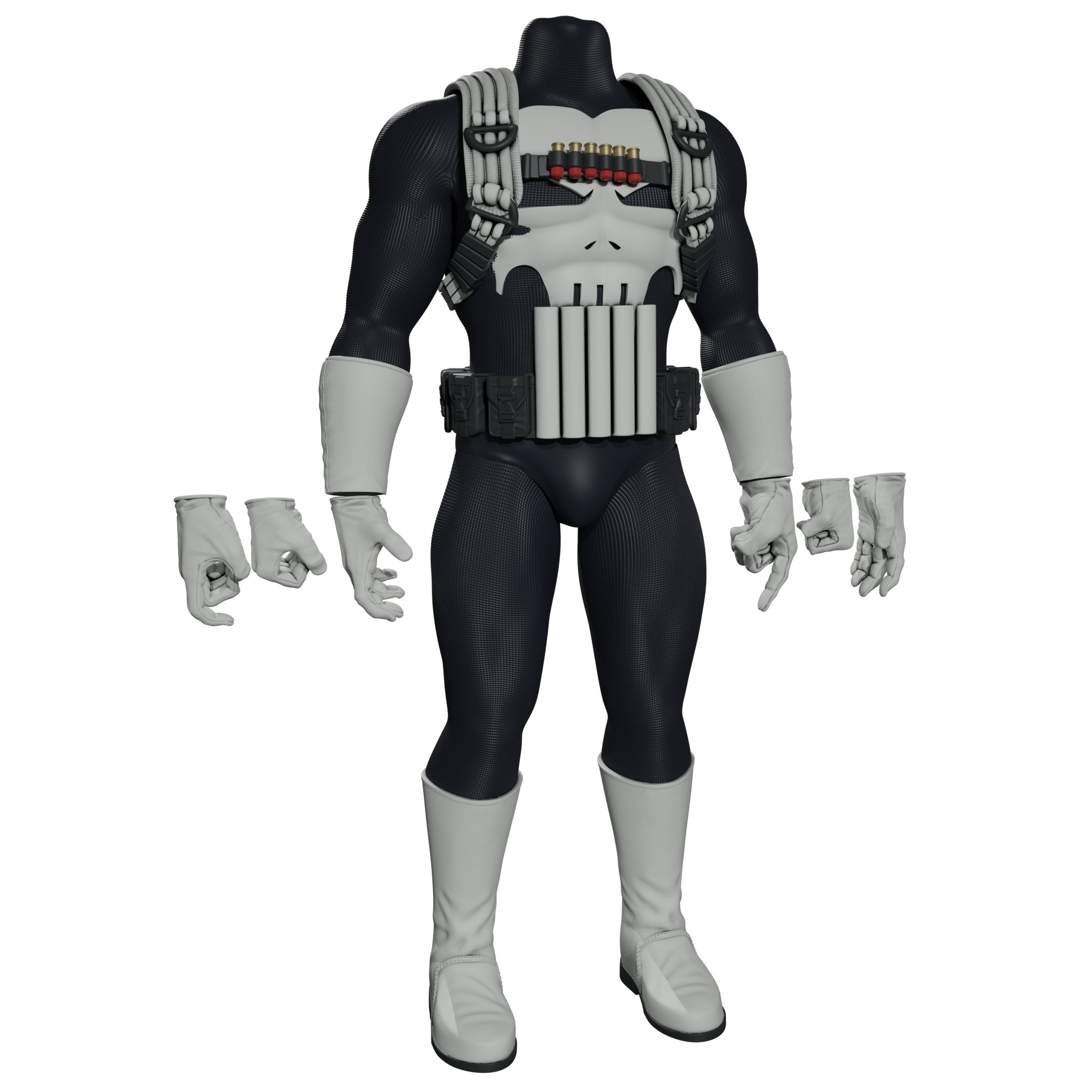 1/6 Scale Kit [Unpainted]: Punisher (Basic Leather)