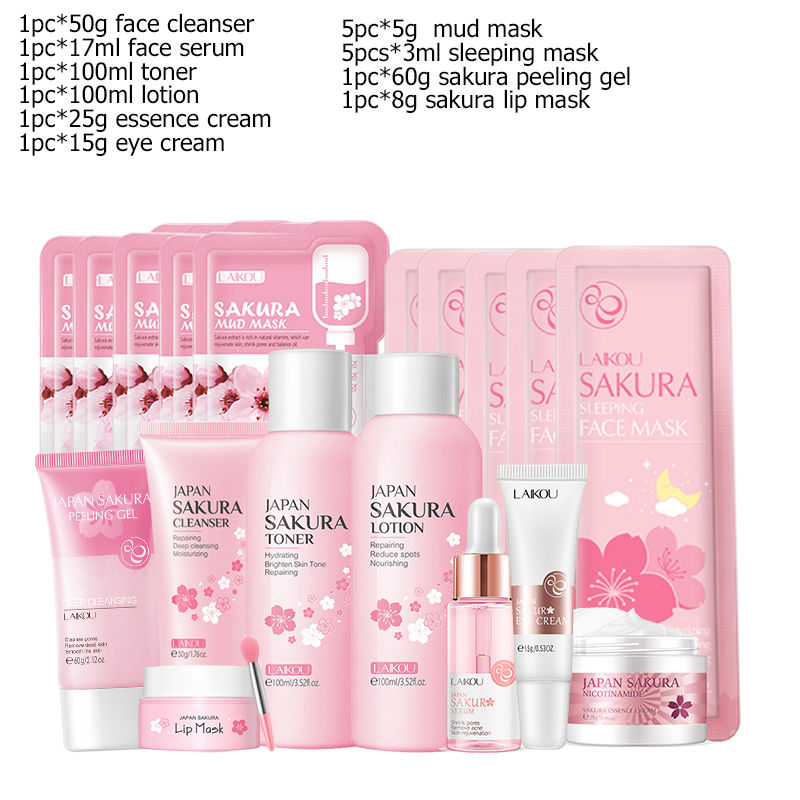 Miniatura: Sakura Gel Esfoliante e Peeling Facial, Sérum para o Rosto, Tônico Hidratante