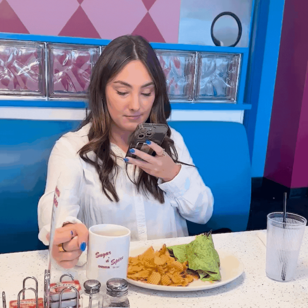 Claire Capturing Content.gif