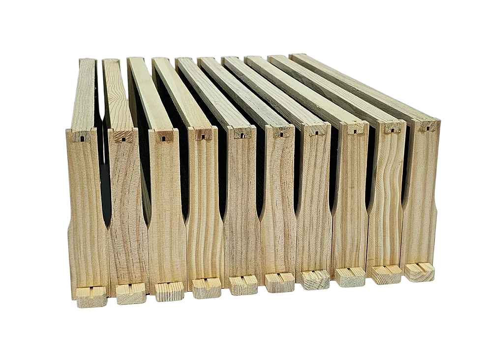 Thumbnail: 6-1/4 Medium Frame Assembled with Triple Waxed Foundation