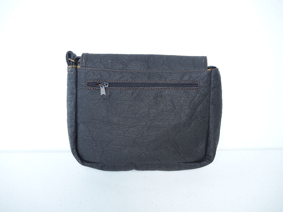 Miniature : Sac besace Piñatex Noir