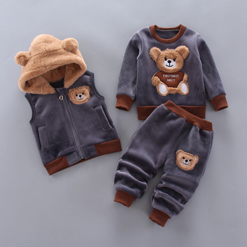 Thumbnail: Baby Bear Winter Set™ | Warm 3-Piece Outfit for Babies