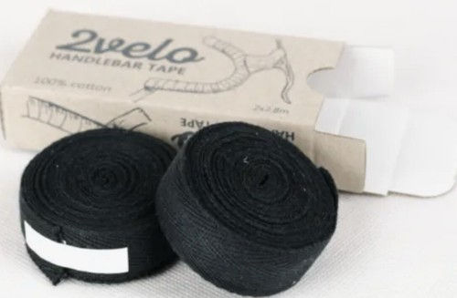 COTTON Vintage HANDLEBAR TAPE BLACK 100% Cotton