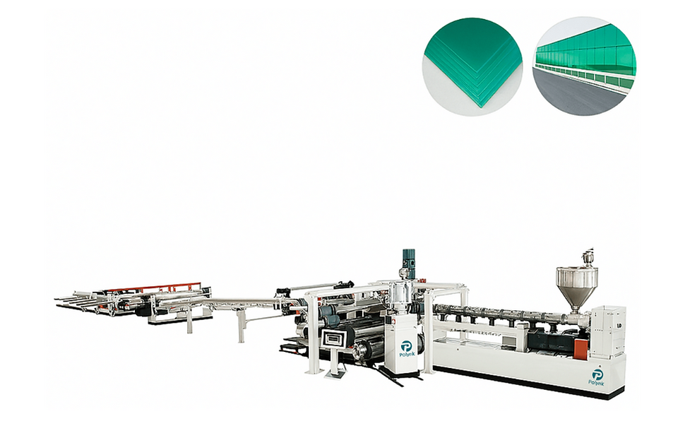 PC Solid / Corrugated Sheet Extrusion Line