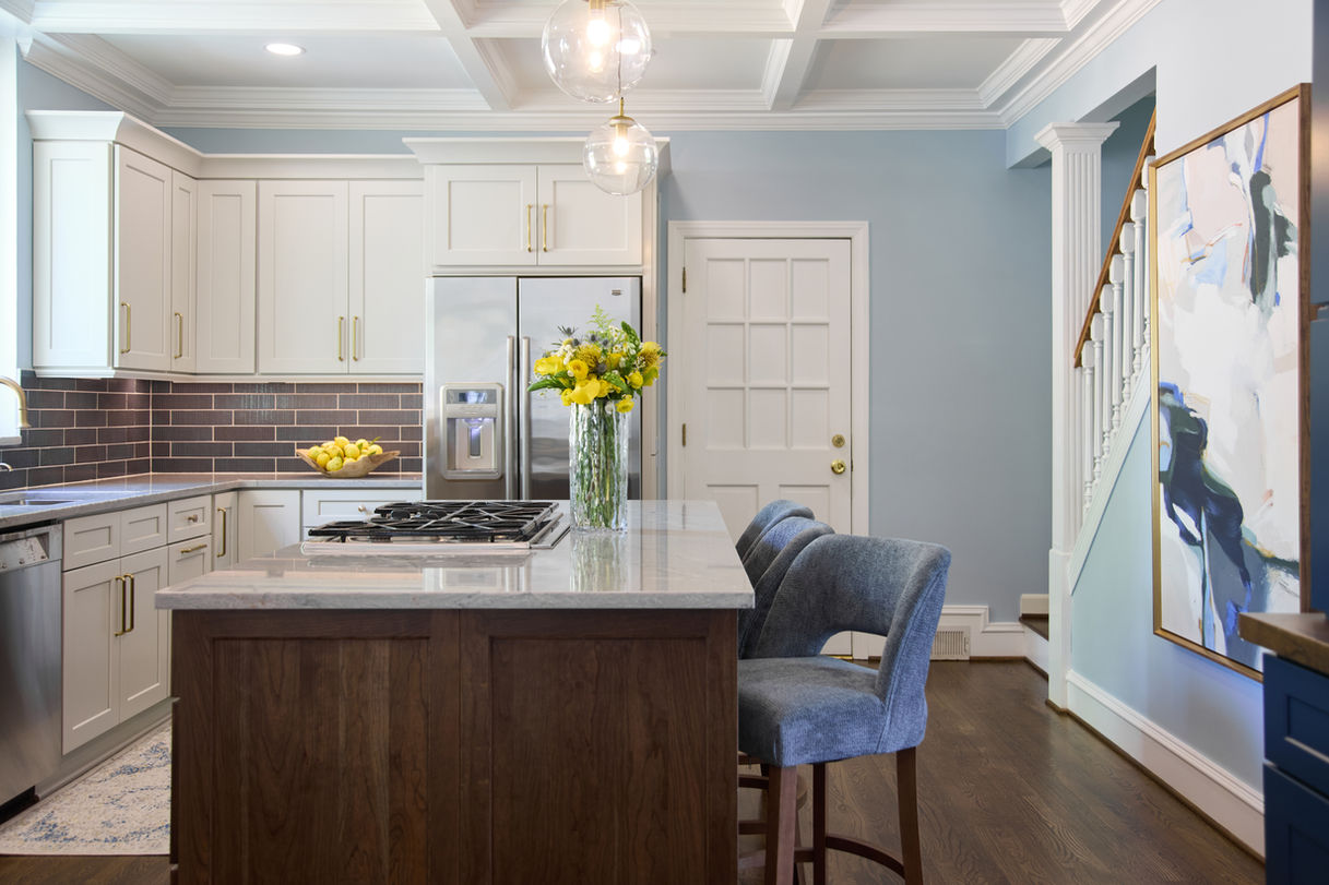 Transitional Kitchen With Traditional Architectural Detailing Kitchen Remodel by The Renovation Princess project photo 3