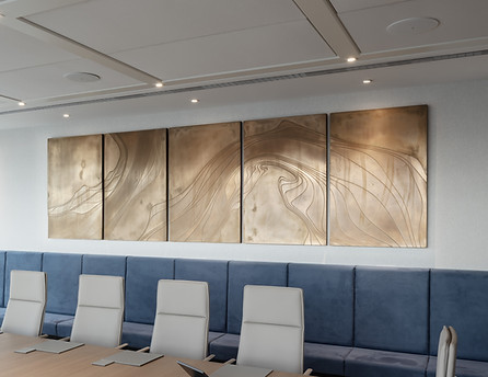Numis Corporate Artworks in situ of the office