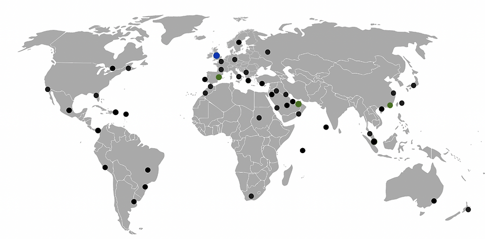 Map of projects by Artelier