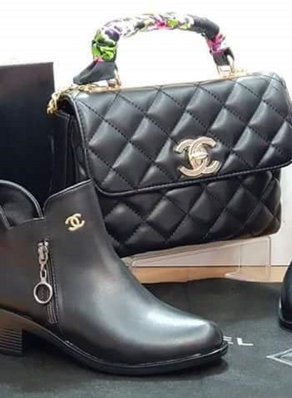 Chanel matching purse and shoes.png