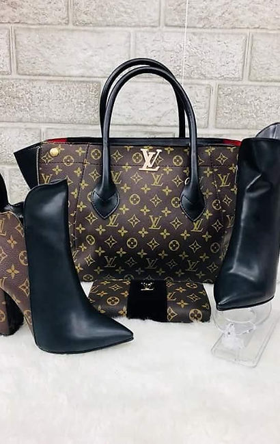 LV matching purse and shoes.jpg