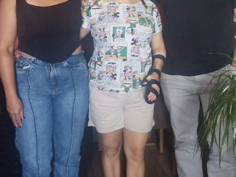 Visita domiciliar à esposa do nosso diretor e associado Alexandre Bittencourt.