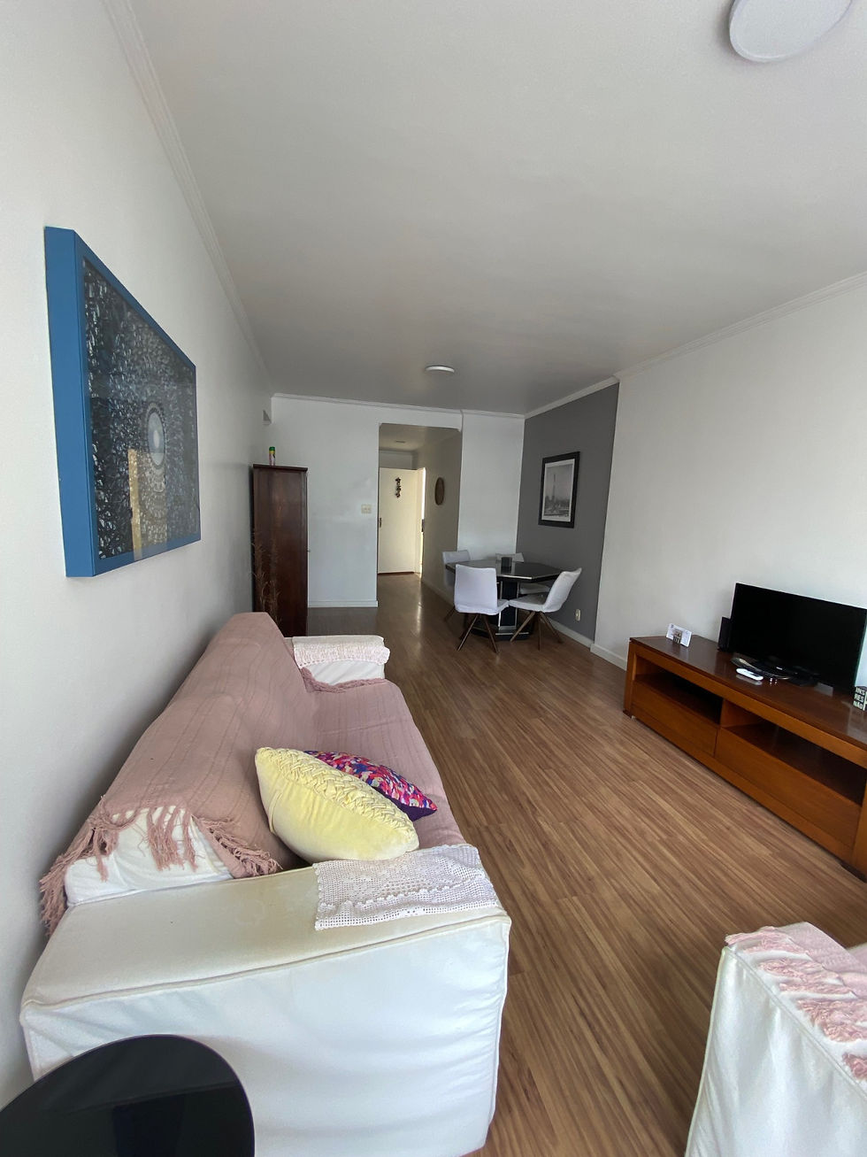 Ref. 219 - Apartamento Frente Mar no Itararé – 115m² com Vaga de Garagem, em São Vicente/SP