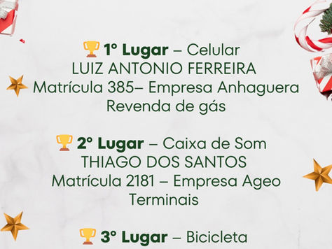 Comunicado Especial - Sorteio de Natal