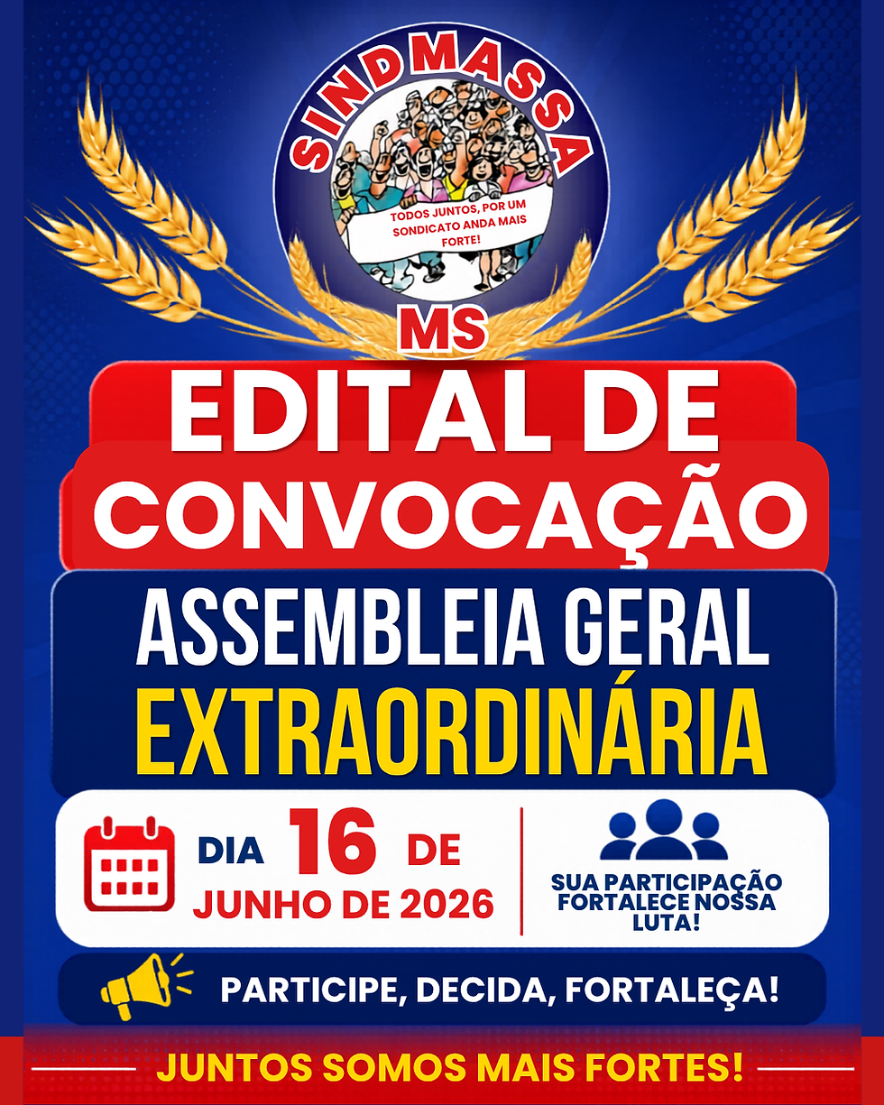 Edita de Convocação - Assembleia Geral Extraordinária