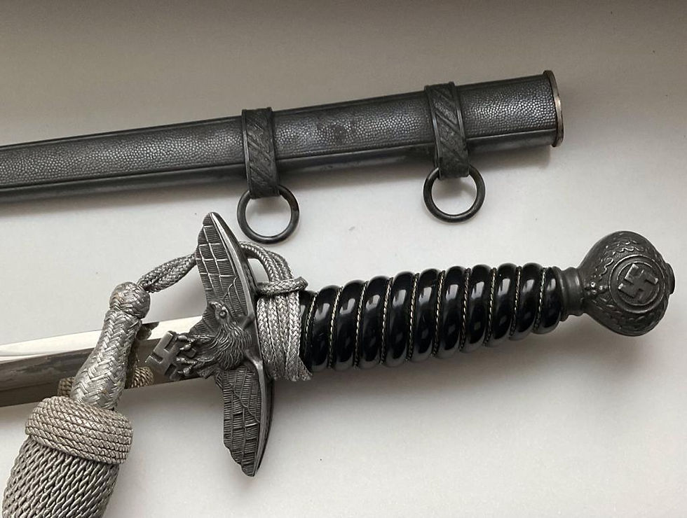 Thumbnail: Luftwaffe Funeral Dagger [1937] with Hangers and Portepee by Robert Klaas Soling